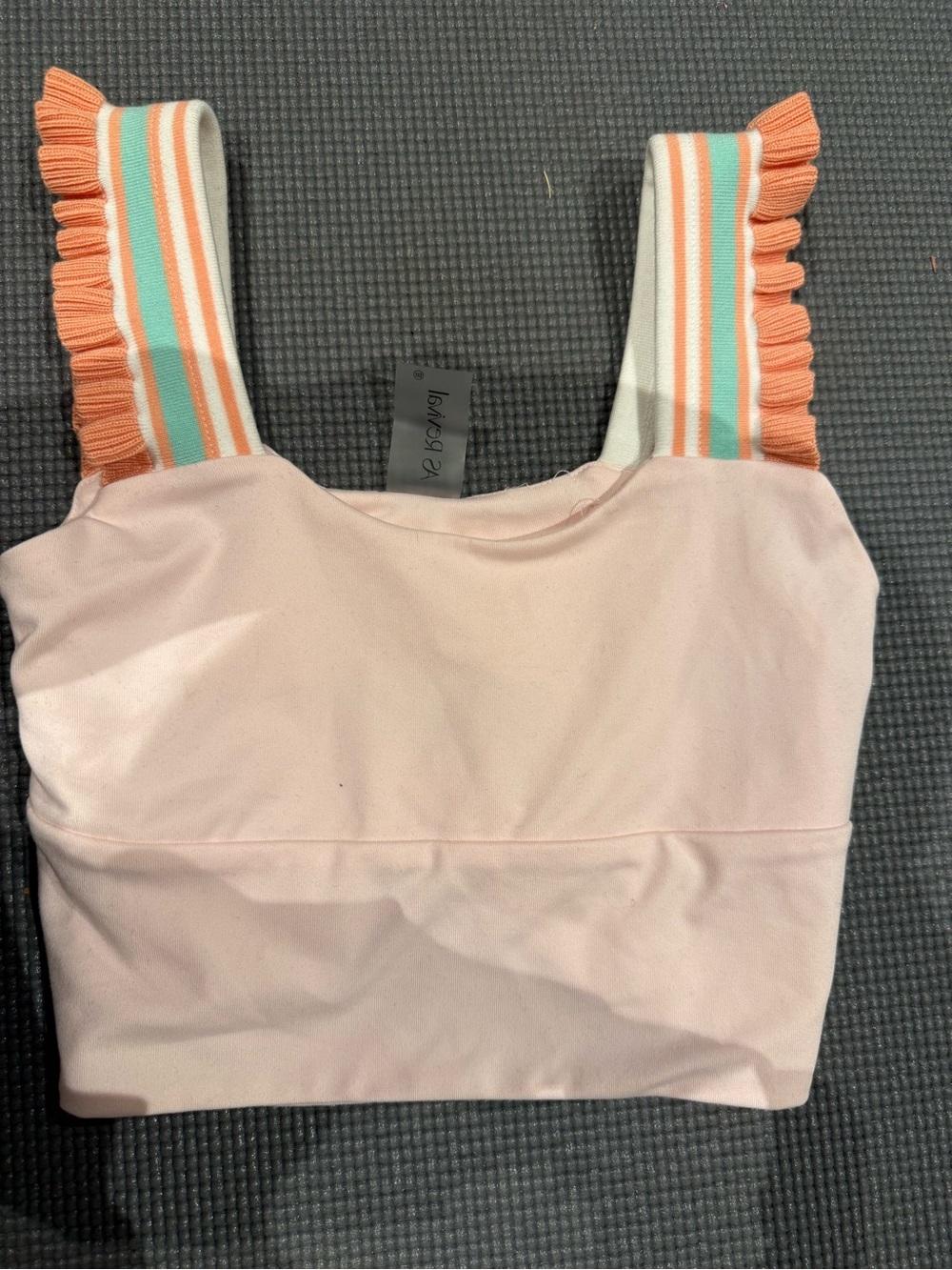 Like NEW! Worn once! Altard State Cropped Tank Bra with Ruffled Straps Size XXS